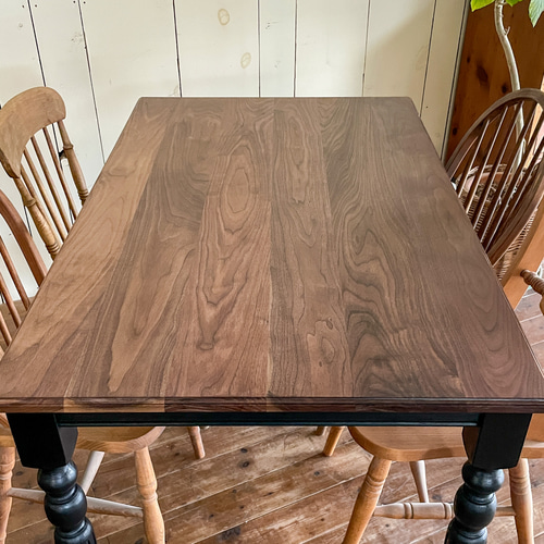 ウォールナット ダイニングテーブル W1400 おしゃれ テーパー