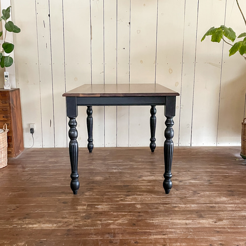 ウォールナット ダイニングテーブル W1400 おしゃれ テーパー