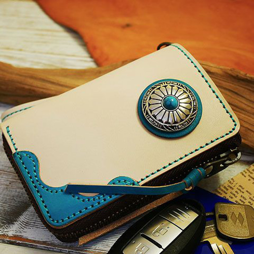 ⭐️ ハンドメイド 2本入れレザーキーケース スマートキー