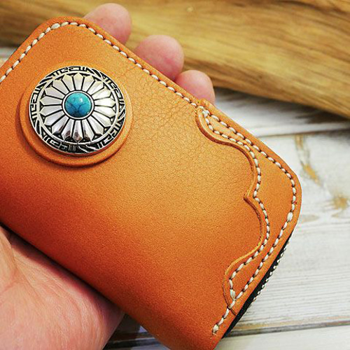 ラウンドファスナーミニ財布!! レザーコイン&カード＆お札