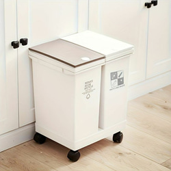 24L ごみ箱 家庭用 乾燥分離ごみ箱 多機能組み合わせごみ箱 キッチン a-442 1枚目の画像