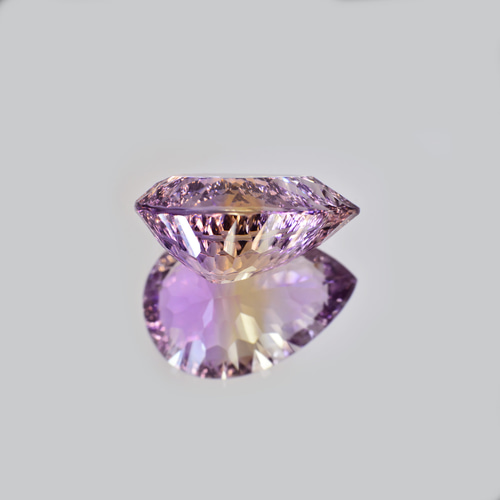 ソ付 アメトリン 14.212ct ルース ペアシェイプ コンケーブ カット 