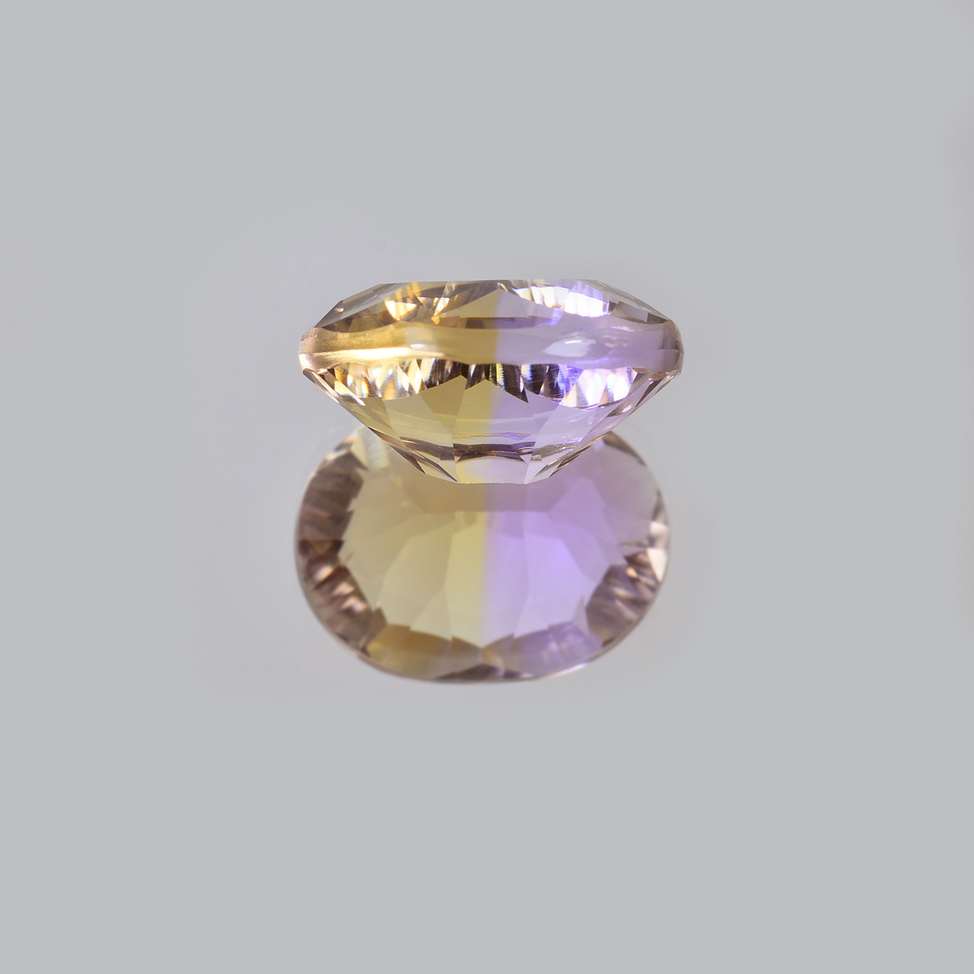 ソ付 アメトリン 4.552ct ルース オーバル コンケーブ カット 天然石 