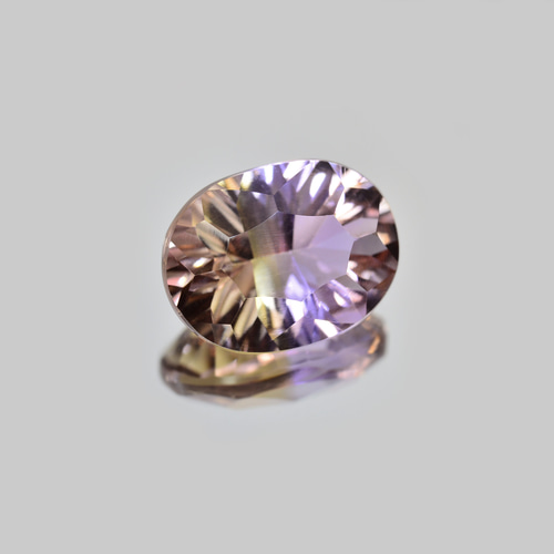 ソ付 アメトリン 4.552ct ルース オーバル コンケーブ カット 天然石 