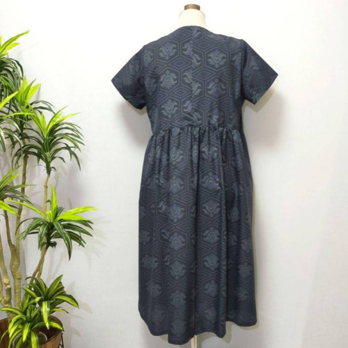 着物リメイク カシュクール ワンピース ジレ ロングベスト 2WAY
