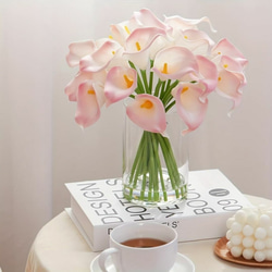 人工睡蓮の花と花瓶セット 6カラー リアルタッチの人工蓮の花 a-487 1枚目の画像