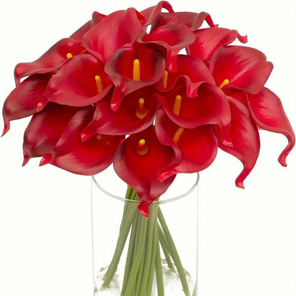 人工睡蓮の花と花瓶セット 6カラー リアルタッチの人工蓮の花 a-487 8枚目の画像