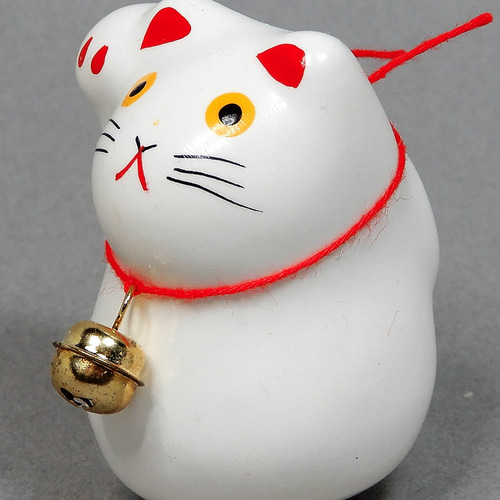 招き猫　張子　大きめ Vintage Japanese Folk Art: 招き猫(特大) / 豊岡招き猫