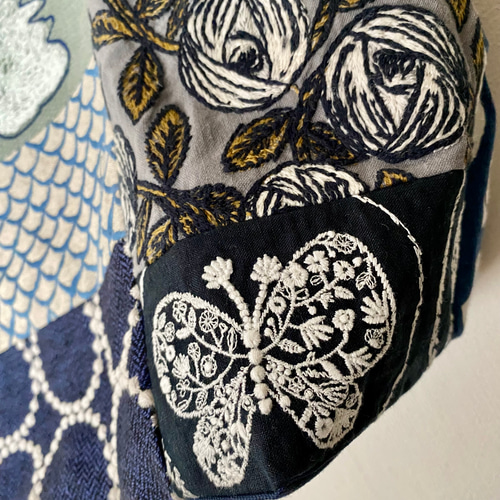 ハンドメイド　ミナペルホネン　きりかえトートバッグ⑅︎◡̈︎* Sサイズ ミナペルホネン Lサイズ トートバッグ minaperhonen トート
