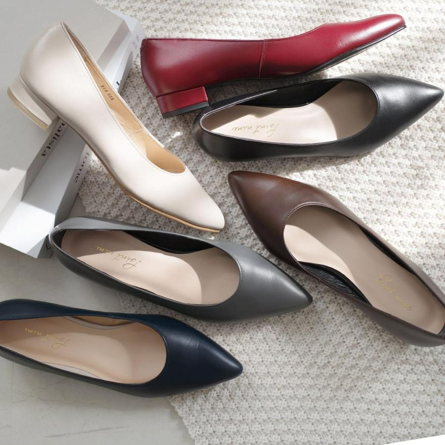 自然由来の素材が心地よい日本製本革パンプス日本製 / PO-PTN210