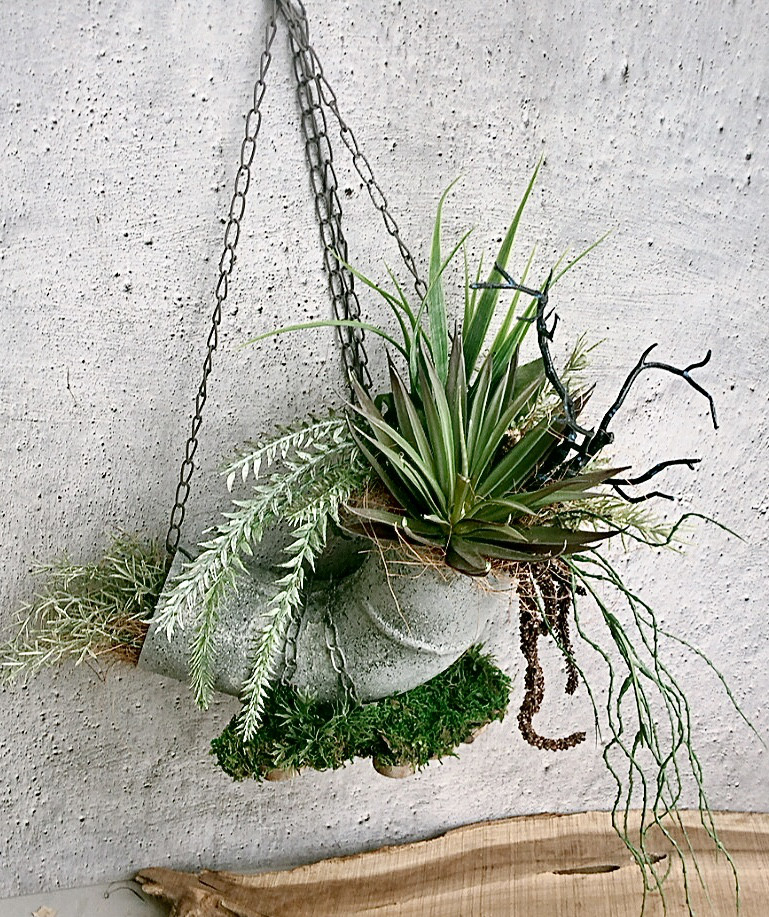 『感謝セール』Creema限定/ジャンクガーデン/サビサビ/アートグリーンハンギング/公触媒加工/1点限り