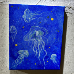 クラゲの絵 原画no.40 海霊 クラゲ 絵画 ケンちゃんの天然石工房 通販 17679478