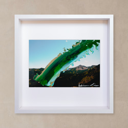 美術品　山調　絵　額縁付き 6d6d5a2ba34b9b7b6e07cdba753844