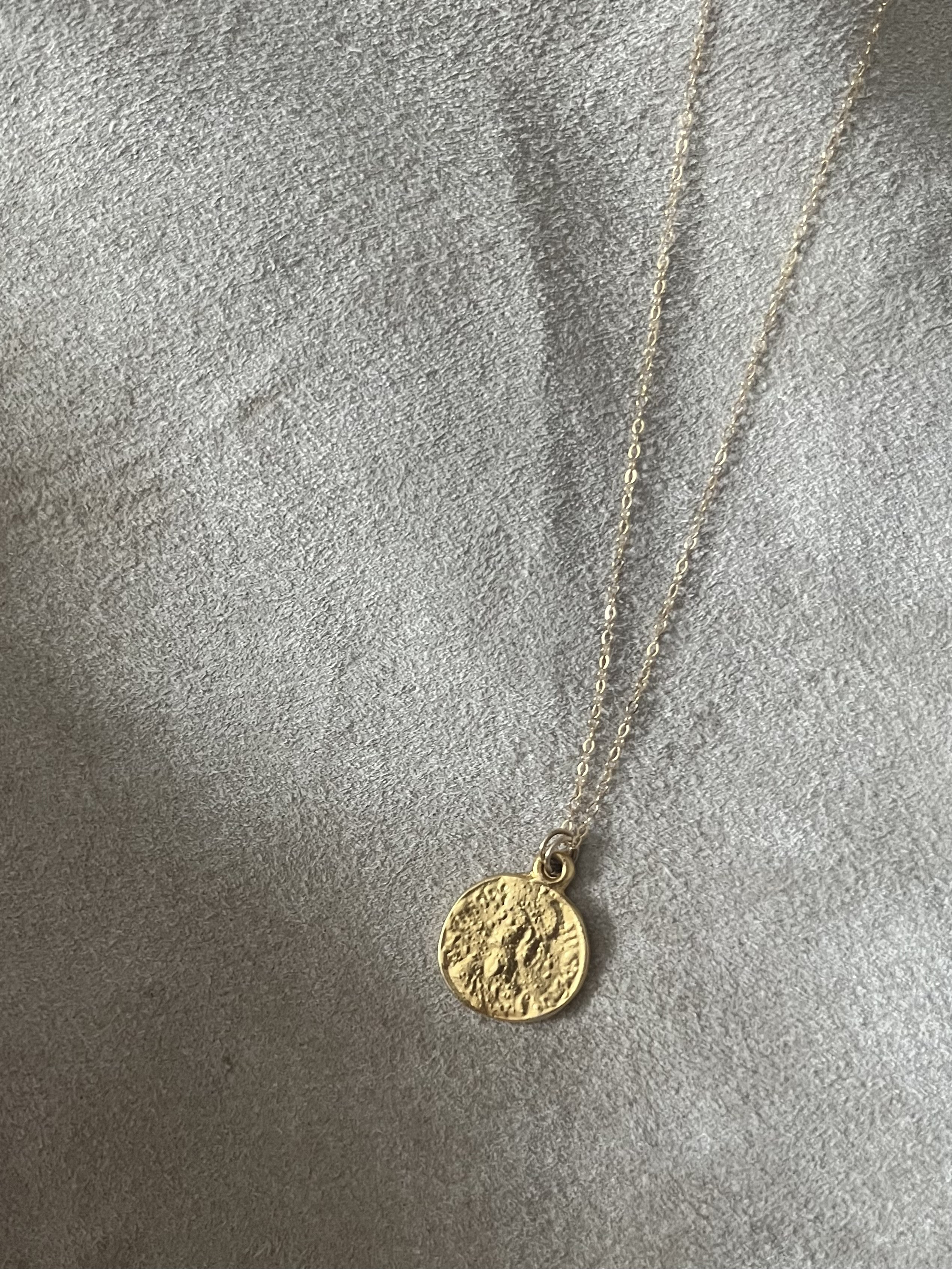 インポートトルココインロングネックレス　14kgf