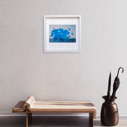 [地平線]室內藝術-海藍色木框(A-#73) 第3張的照片