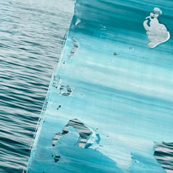 【海景】現代藝術-藍色抽象木框（A-#75） 第7張的照片