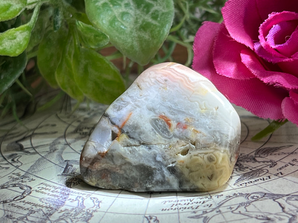 クレイジーレースアゲート✨　瑪瑙 原石　タンブル 5枚目の画像