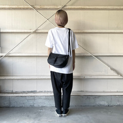 ” Nick”M　ハンティング＋メッセンジャーBAG ブラック　とっても柔らかいレザー 4枚目の画像