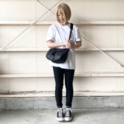 ” Nick”M　ハンティング＋メッセンジャーBAG ブラック　とっても柔らかいレザー 3枚目の画像