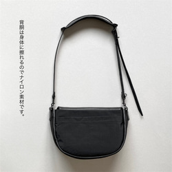 ” Nick”M　ハンティング＋メッセンジャーBAG ブラック　とっても柔らかいレザー 6枚目の画像