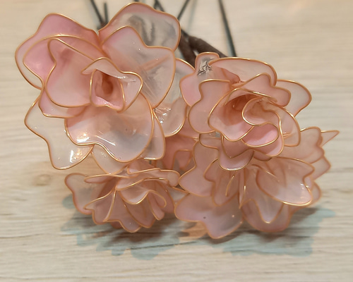 八重桜の髪飾り アメリカンフラワー その他アクセサリー 華音 ～カノン