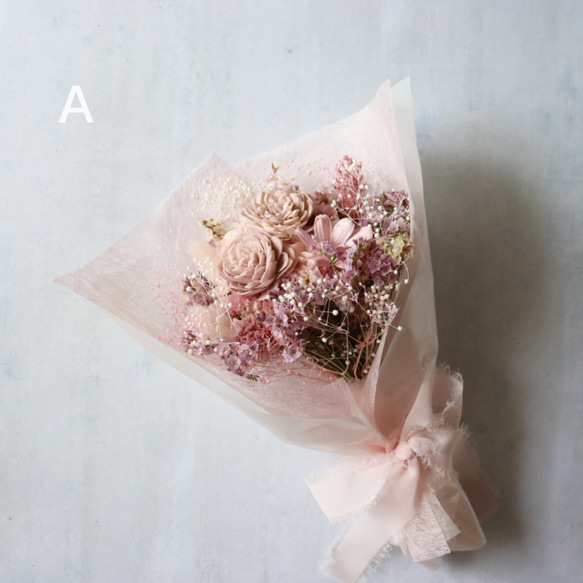 ニュアンスピンクのブーケ　母の日ギフト  　誕生日プレゼント  花束  フラワーギフト　  結婚祝い　ドライフラワー 13枚目の画像