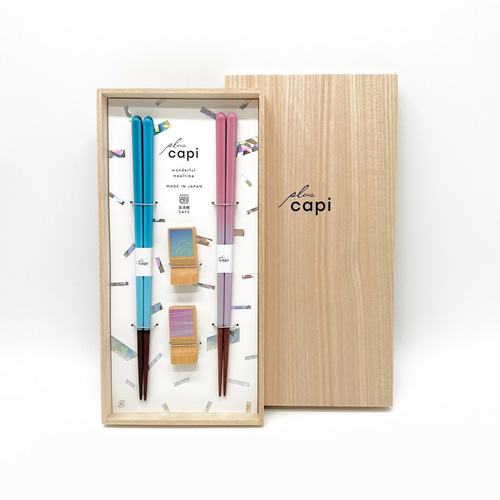 選べる3デザイン】 お箸 かわいい capi 食洗器対応 箸 夫婦箸 箸置き
