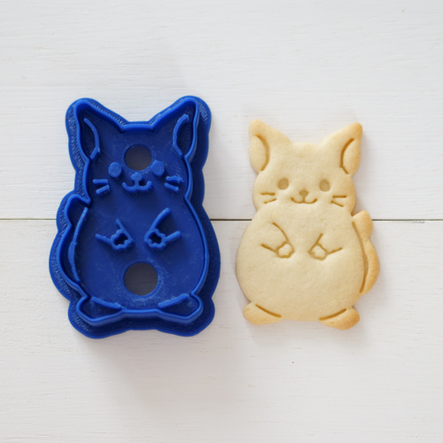 デグー（スタンプ付き） クッキー型・クッキーカッター クッキー型