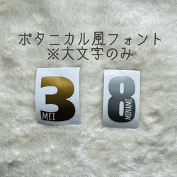 大人気＊おしゃれ背番号ステッカー＊セミオーダー＊お名前シール 背番号 部活 スポーツ 名前ステッカー 背番号シール 9枚目の画像