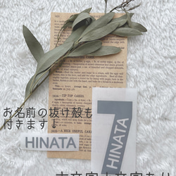 大人気＊おしゃれ背番号ステッカー＊セミオーダー＊お名前シール 背番号 部活 スポーツ 名前ステッカー 背番号シール 13枚目の画像