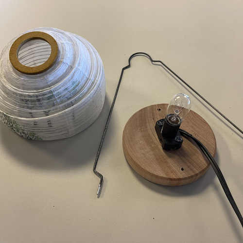 岐阜産落水和紙提灯スタンド樹小 スタンドライト・テーブルランプ けん