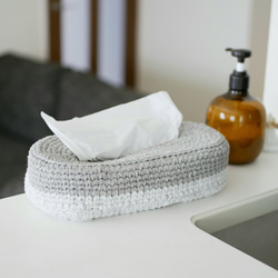 ソフトパックの困ったを解決！ソフトパックティッシュカバー（グレー