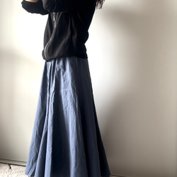 【AN.032】コットンリネンの綺麗ラインロングスカート 5枚目の画像