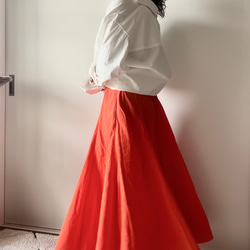 【AN.032】コットンリネンの綺麗ラインロングスカート 2枚目の画像