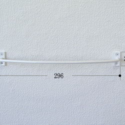 アーチ白　アイアンタオルハンガー　タオル掛け　ホワイト　タオルハンガー　新築　リフォーム 4枚目の画像