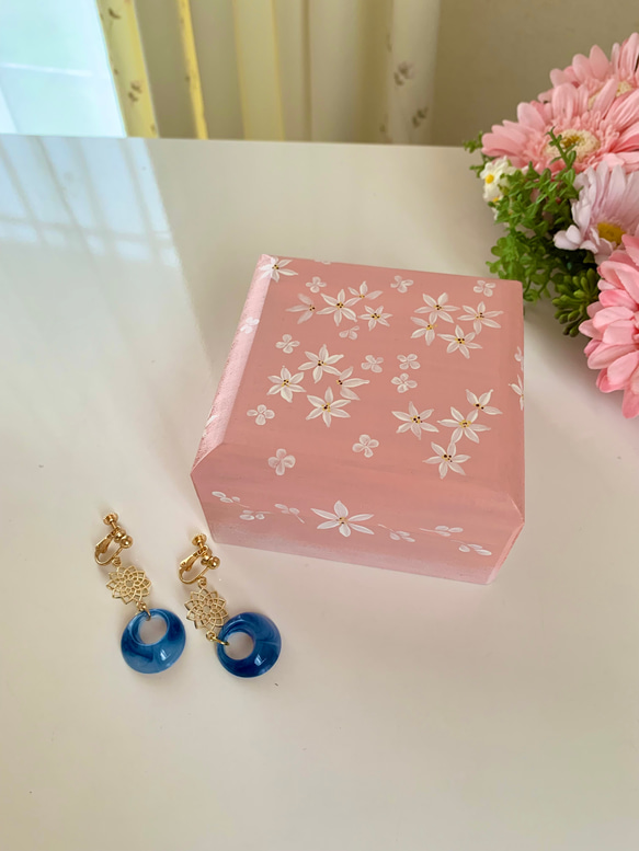 トールペイント 引き立つ 小物入れ 