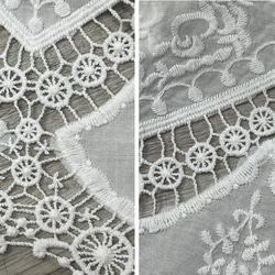 M~XXL【ロイヤルブルー】超ゆったり レース刺繍コットン2wayブラウス【フリー/ワイド】KMC-734 496828 12枚目の画像