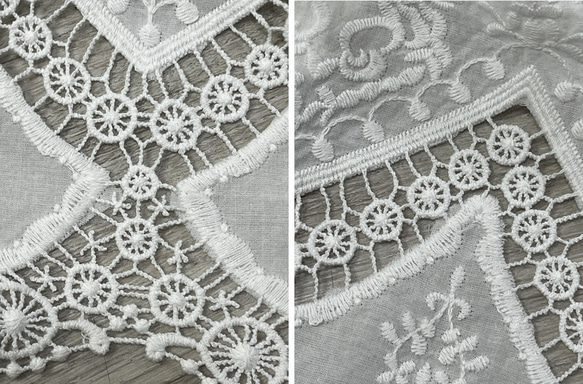 M~XXL【ロイヤルブルー】超ゆったり レース刺繍コットン2wayブラウス【フリー/ワイド】KMC-734 496828 12枚目の画像