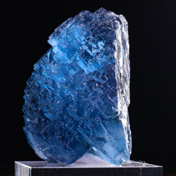 ウルトラ美ブルー 超幾何学的造形 天然 フローライト ヤオガンシャン鉱山産 88g 天然石 結晶 鉱物 標本 2枚目の画像