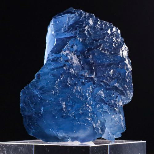 ウルトラ美ブルー 超幾何学的造形 天然 フローライト