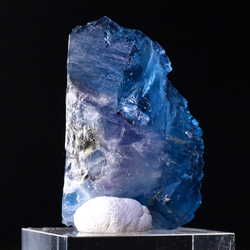 ウルトラ美ブルー 超幾何学的造形 天然 フローライト ヤオガンシャン鉱山産 88g 天然石 結晶 鉱物 標本 6枚目の画像