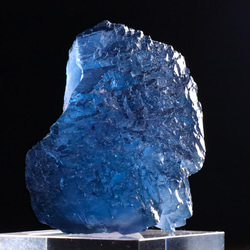 ウルトラ美ブルー 超幾何学的造形 天然 フローライト ヤオガンシャン鉱山産 88g 天然石 結晶 鉱物 標本 3枚目の画像