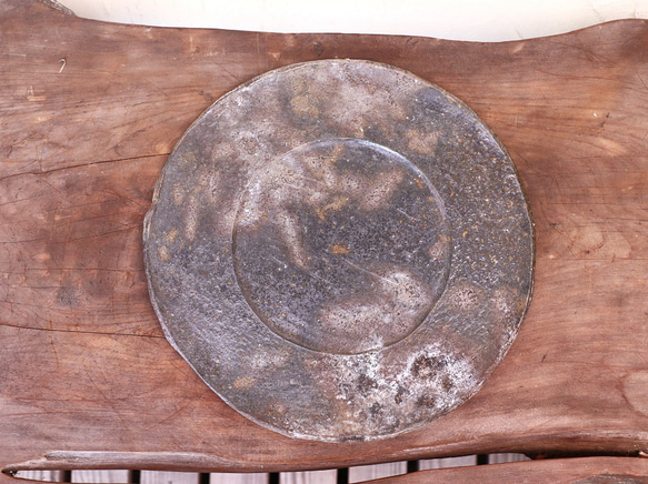 備前焼 皿(約26cm)　sr4-073 1枚目の画像