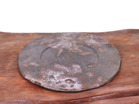備前焼 皿(約26cm)　sr4-073 2枚目の画像