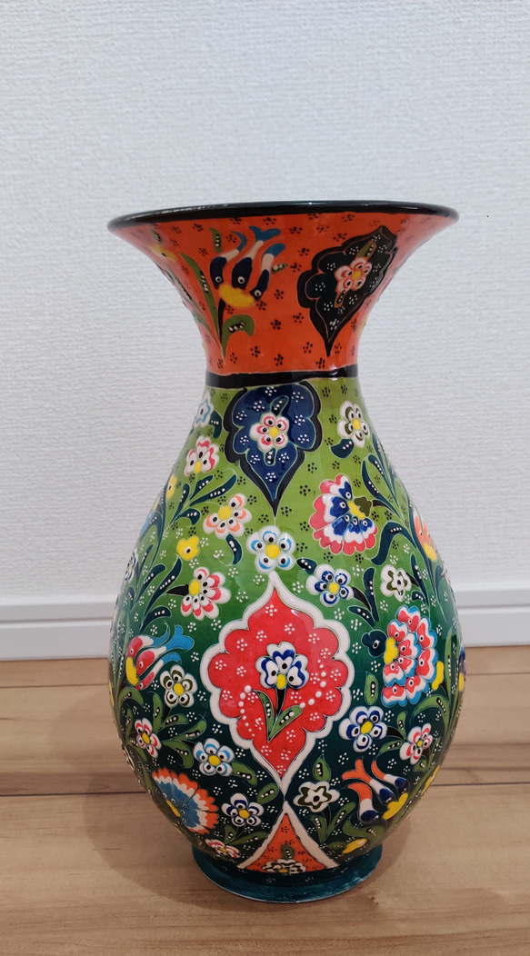 陶器 花瓶(80)（陶器 花瓶(80) 大皿 İsTanBuL 通販｜Creema