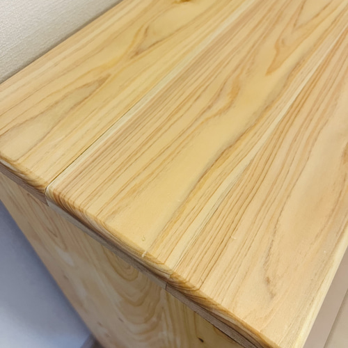 ひのきの本棚 収納棚 無垢材家具 桧 檜 ウッドチェスト 棚