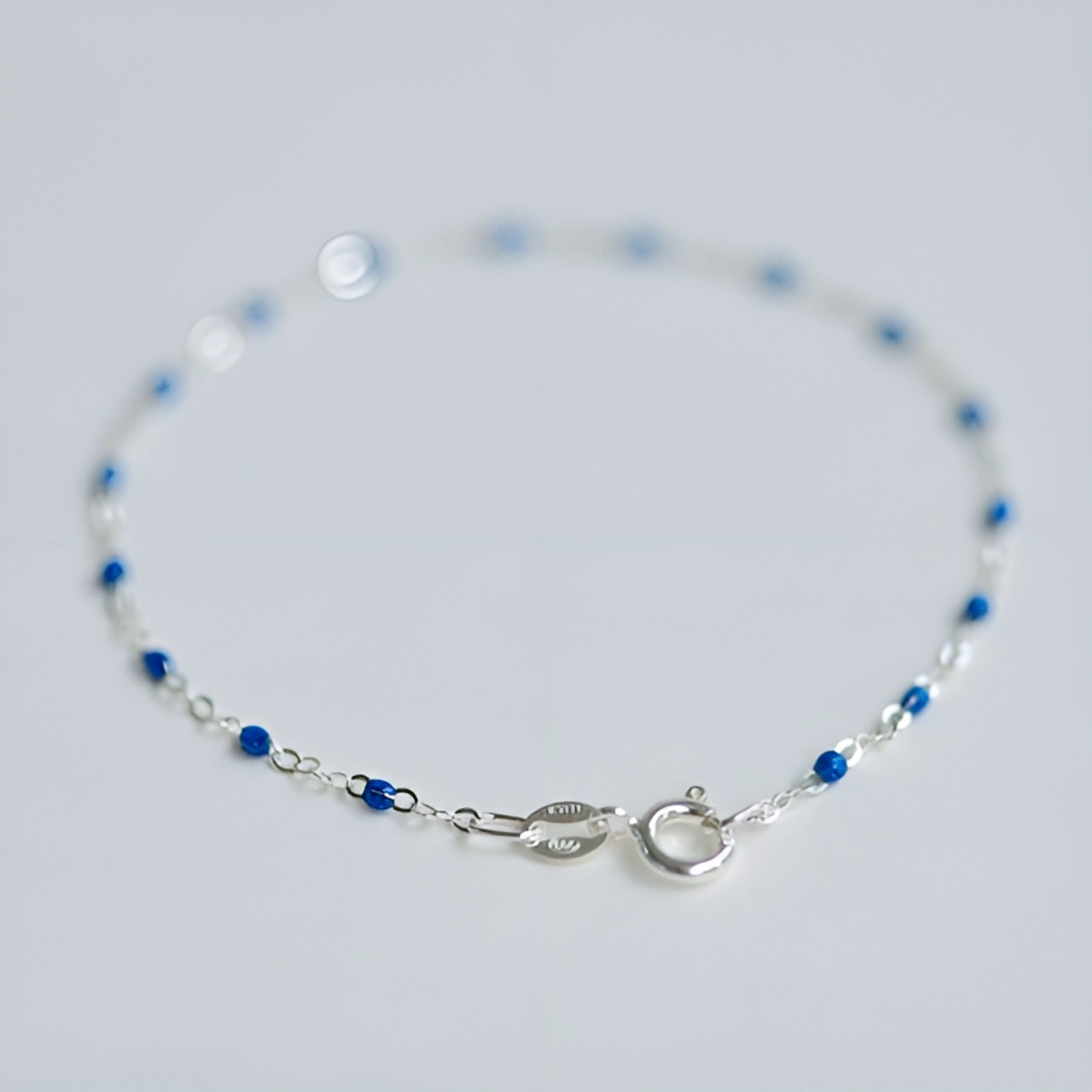 ポップキャンディネイビー　シルバーブレスレット　SV925