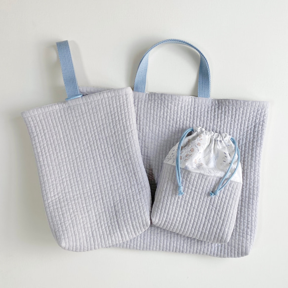 送料無料》ヌビ 入園入学準備セット レッスンバッグ シューズ入れ