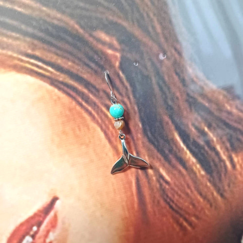 ハワイアンジュエリーデザイン❀ホエールテールピアス シルバー