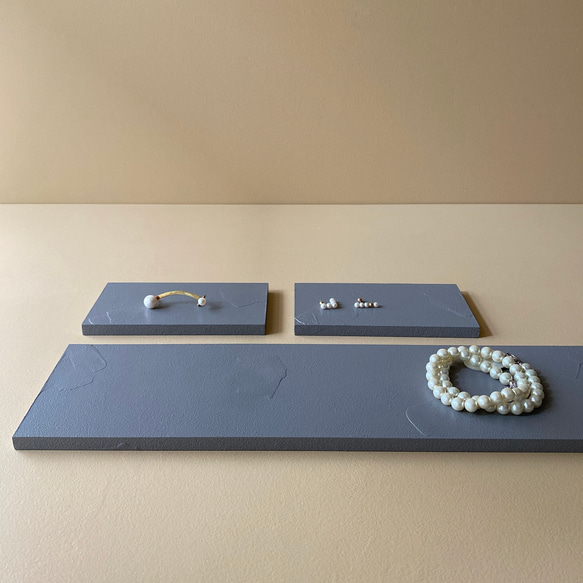 SALE【即納可】ディスプレイ板 長角3点セット グレー /展示什器/撮影用